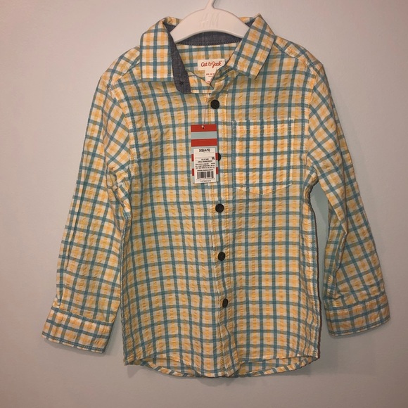 Cat and Jack Button Up T-Shirt - Picture 1 of 4